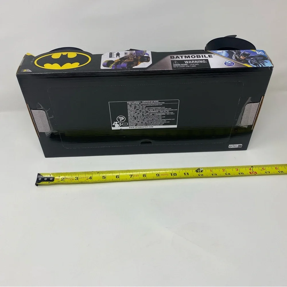 Spin Master DC Comics Matte Black Batman‎ Batmobile 12 inch NEW